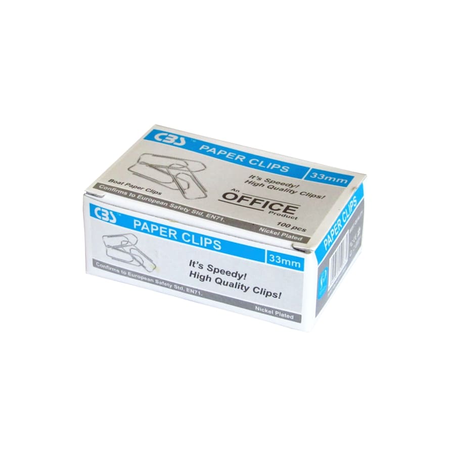 گیره کاغذ 28mm بسته 100 عددی سی بی اس
