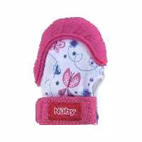 دندانگیر دستکشی  3 ماه نابی NUBY صورتی