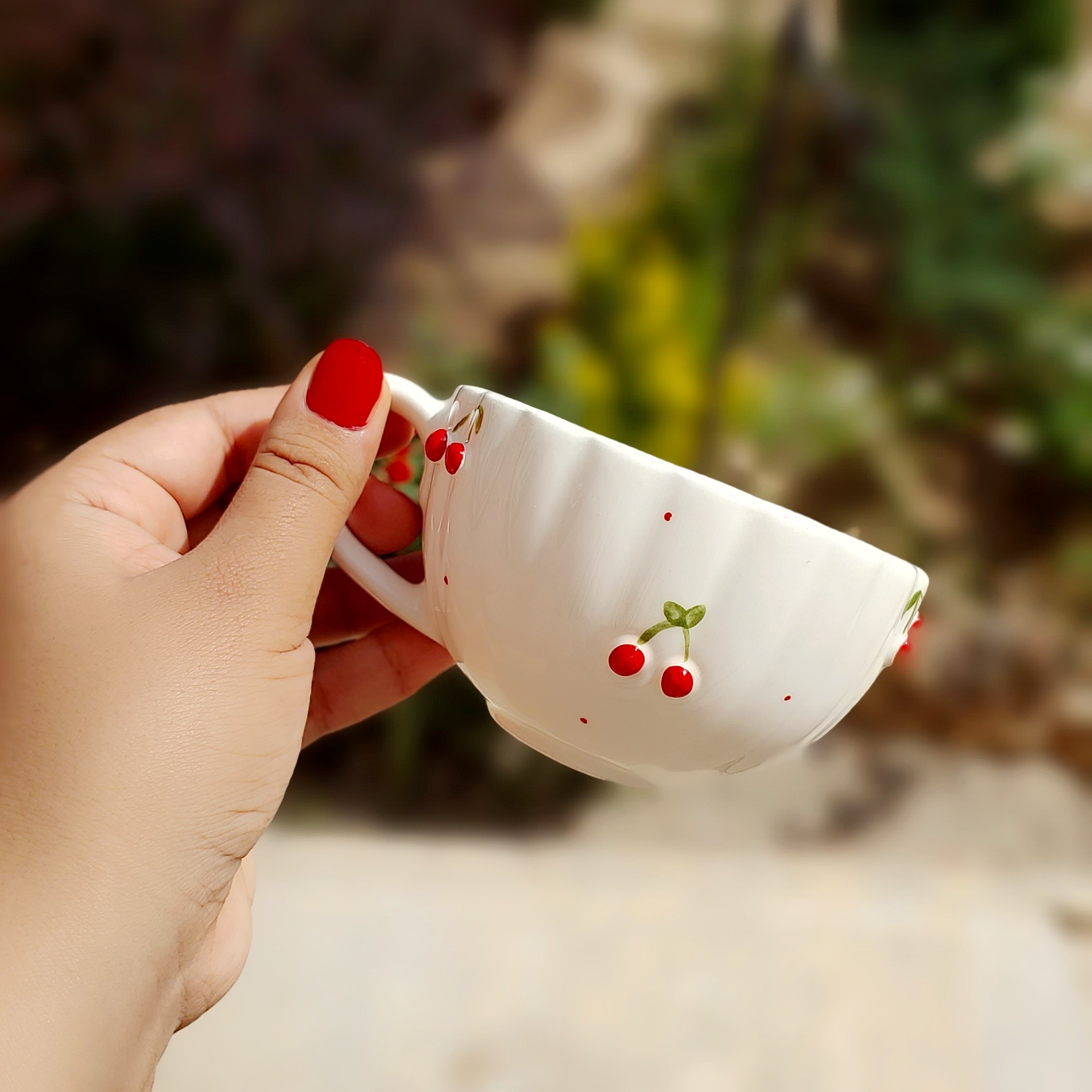 1 عدد فنجون آلبالو گیلاس