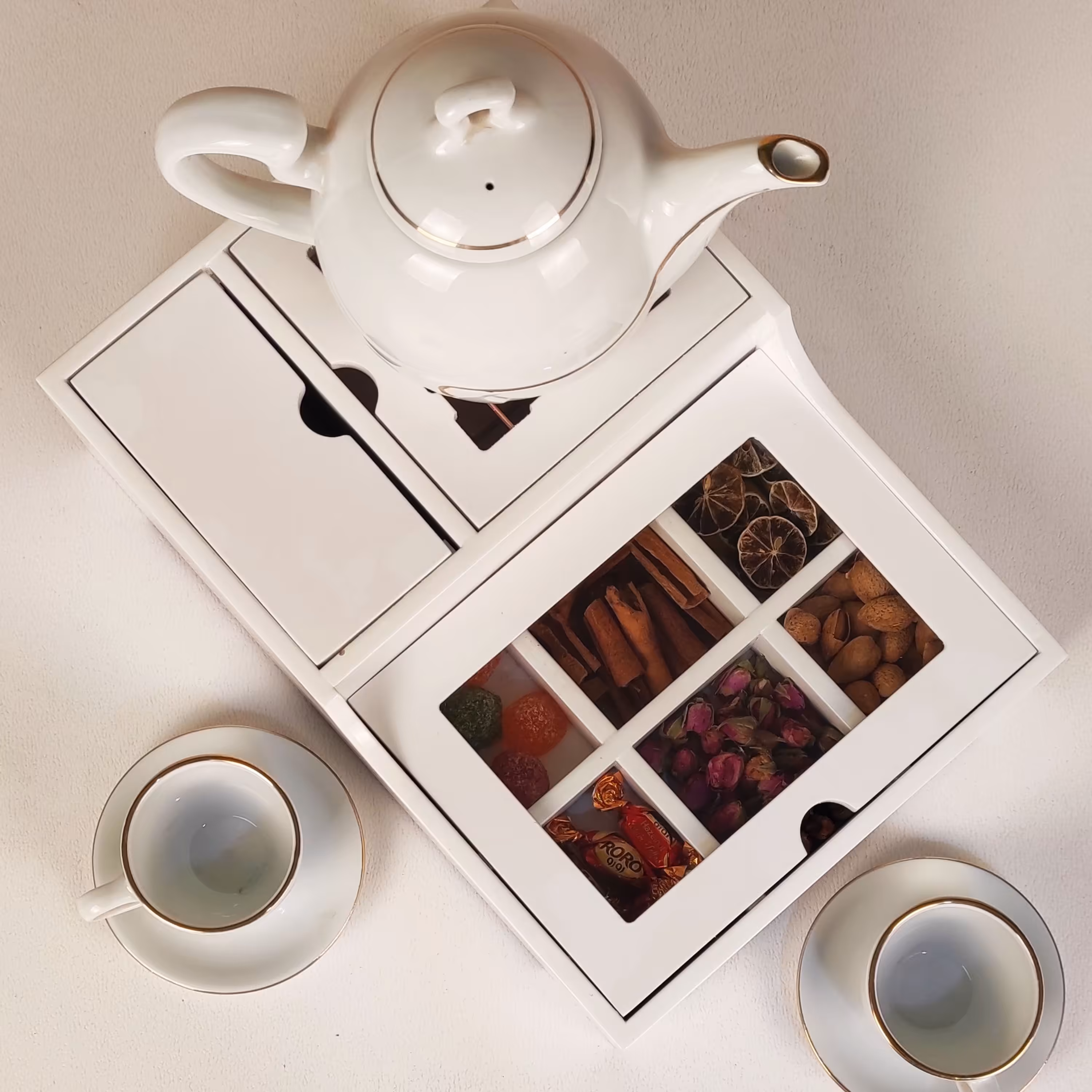 جعبه چای کیسه ای وارمردار سفید پس کرایه