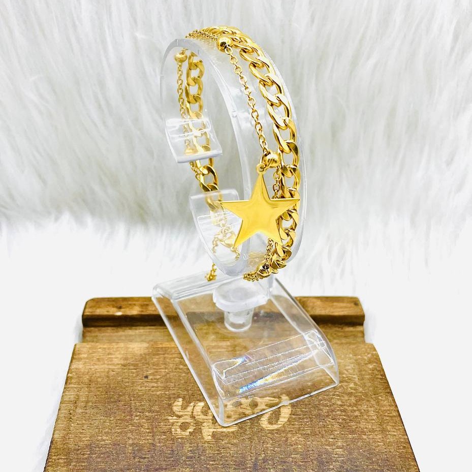 دستبند دو لاین مدل ستاره