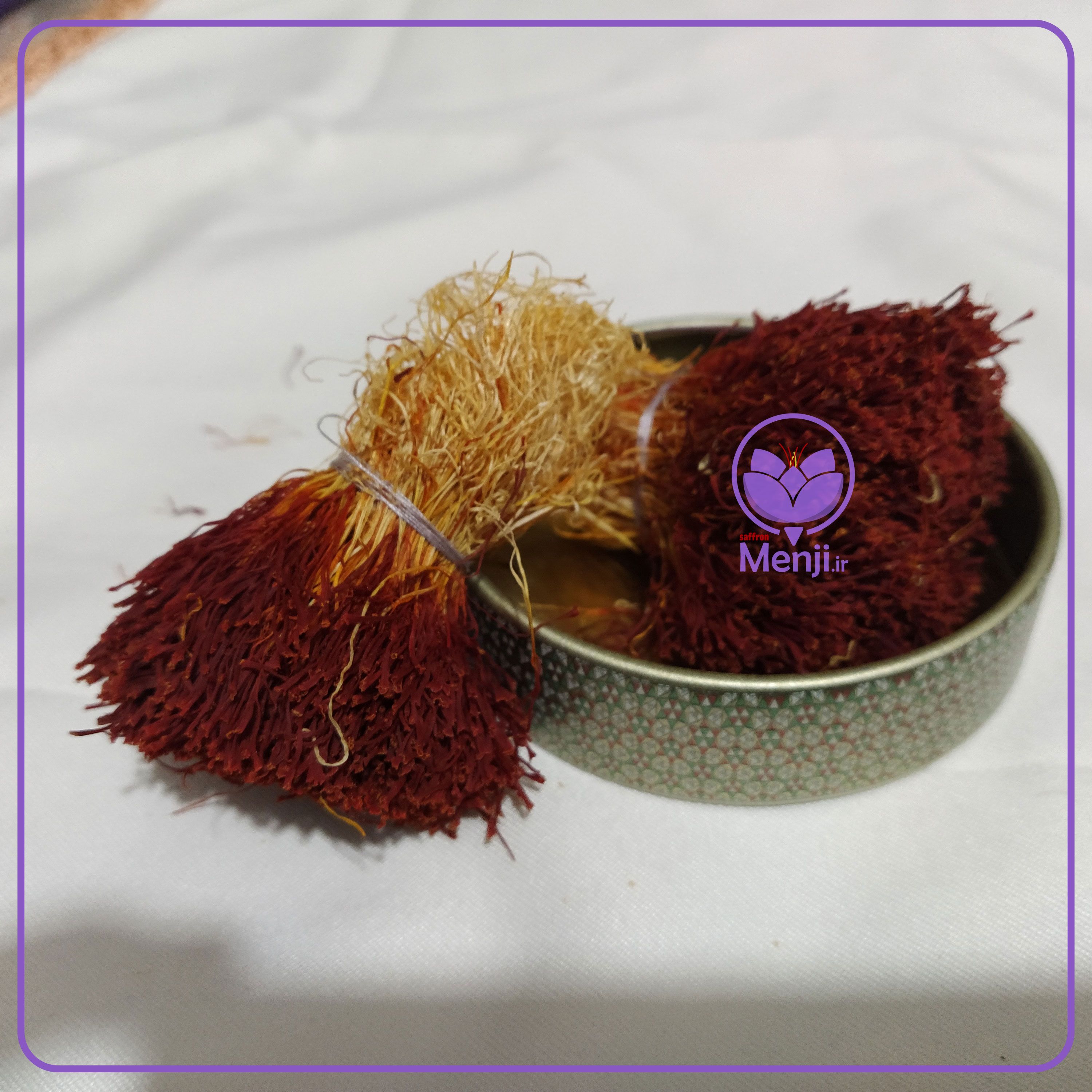 زعفران دسته دخترپیچ اصل خوش عطر و درجه یک (مستقیم از کشاورز)