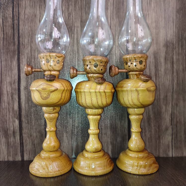 چراغ گردسوز پایه بلند خراطی شده