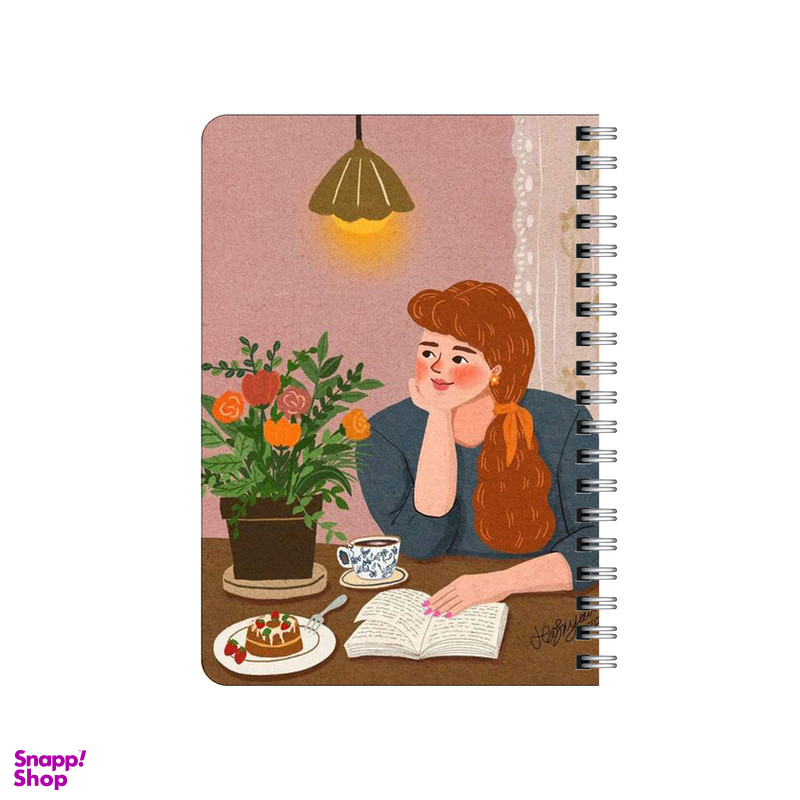 دفترچه یادداشت 80 برگ بامبیلیپ مدل دختر و اتاق دنج کد 9278437