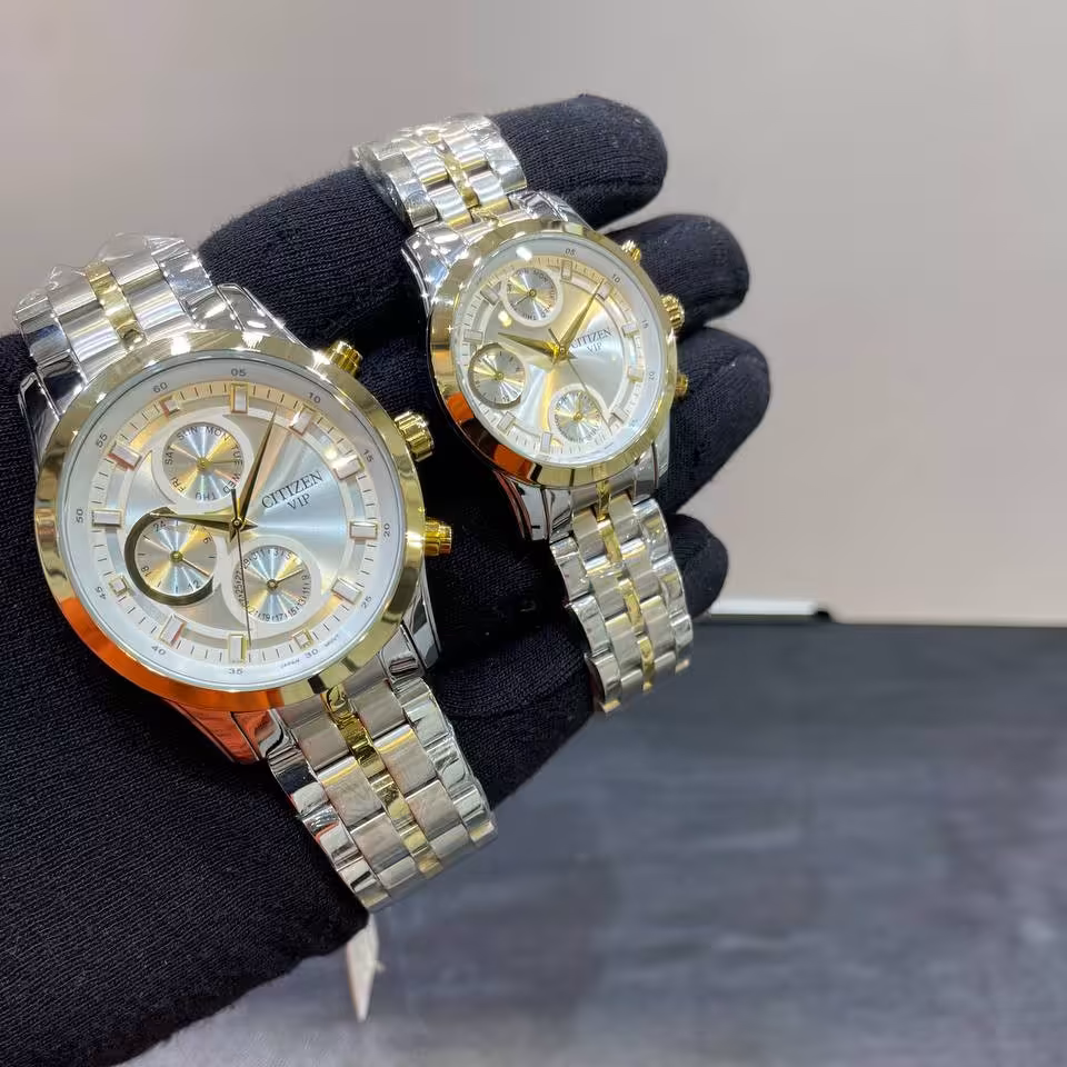 فروش ویژه ساعت ست برند سیتیزن VIP. سه موتوره رنگ ثابت ضدآب CITIZEN VIP.
