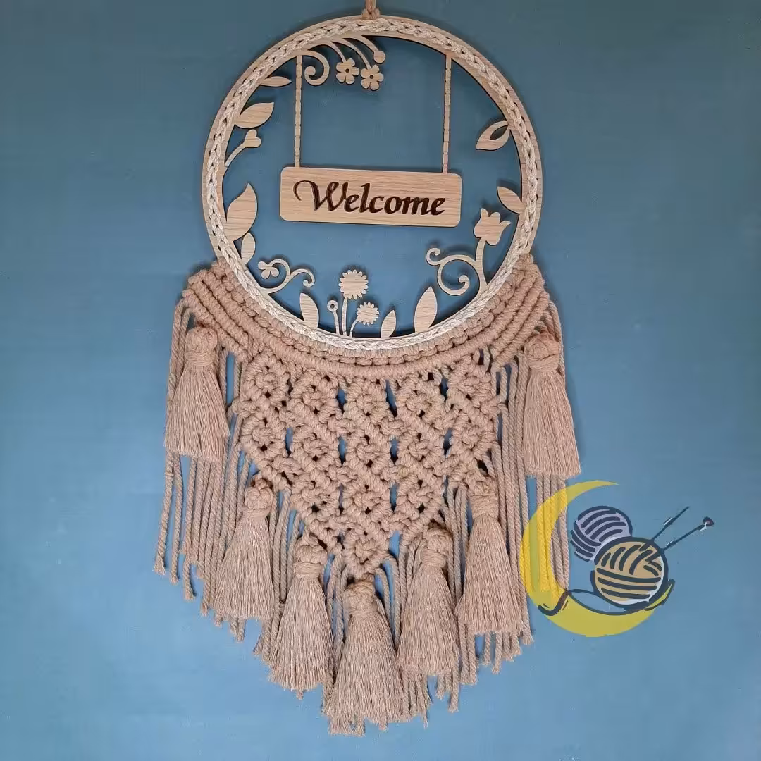 آویز درب مکرومه