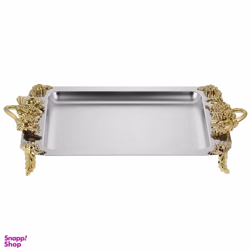 سینی دسته طلایی کد 9526