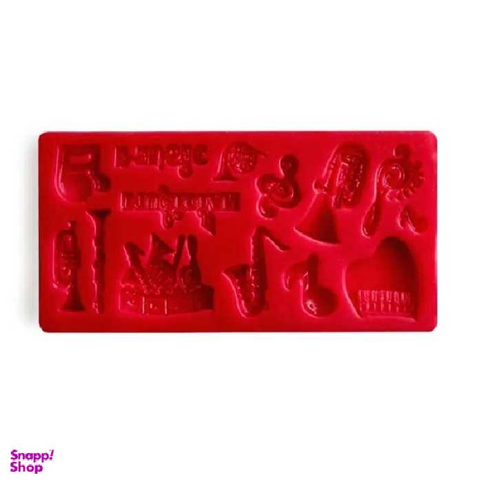 قالب سیلیکونی مولد فوندانت سورنا پارت مدل ابزار موسیقی