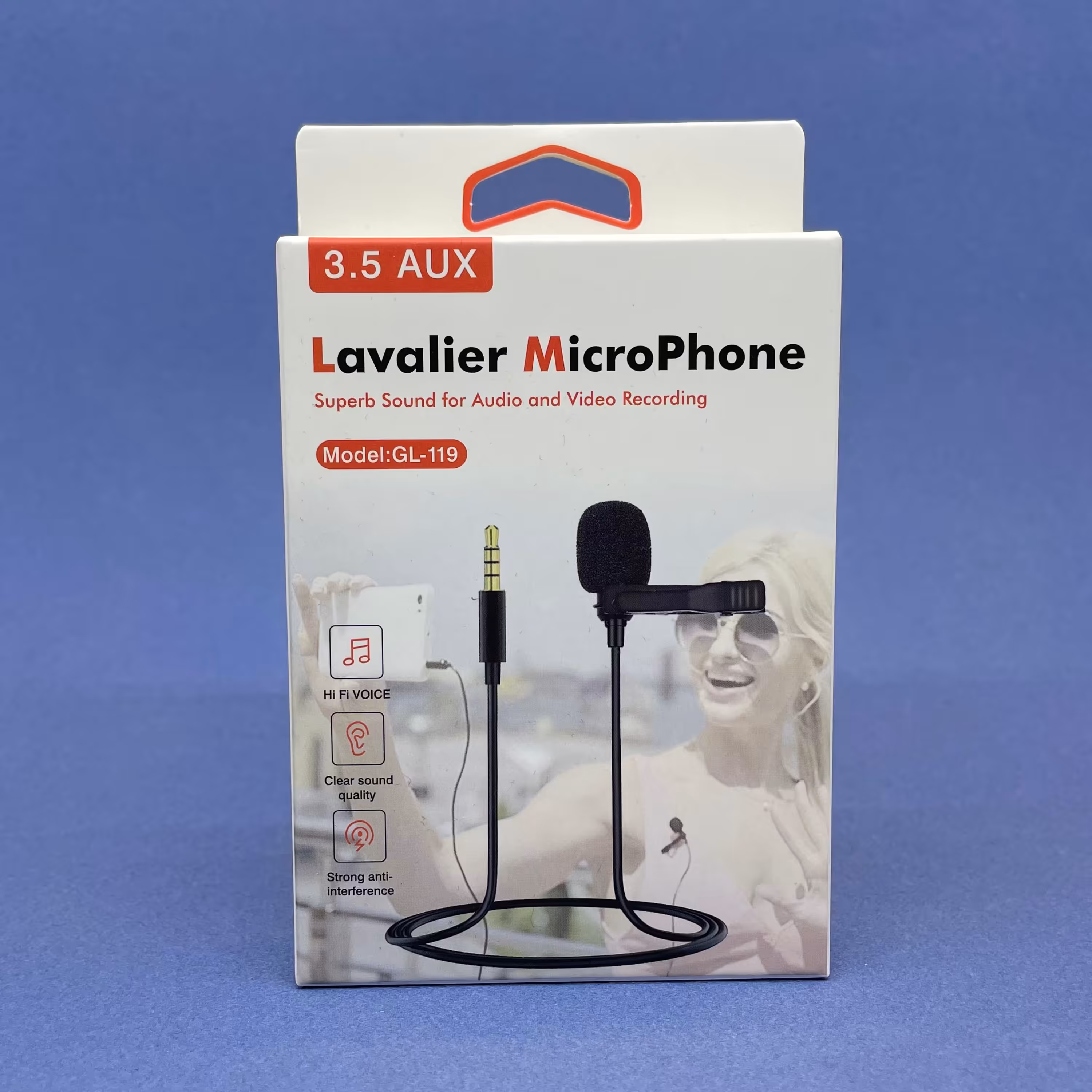 میکروفون یقه ای مدل GL119 (اورجینال) 