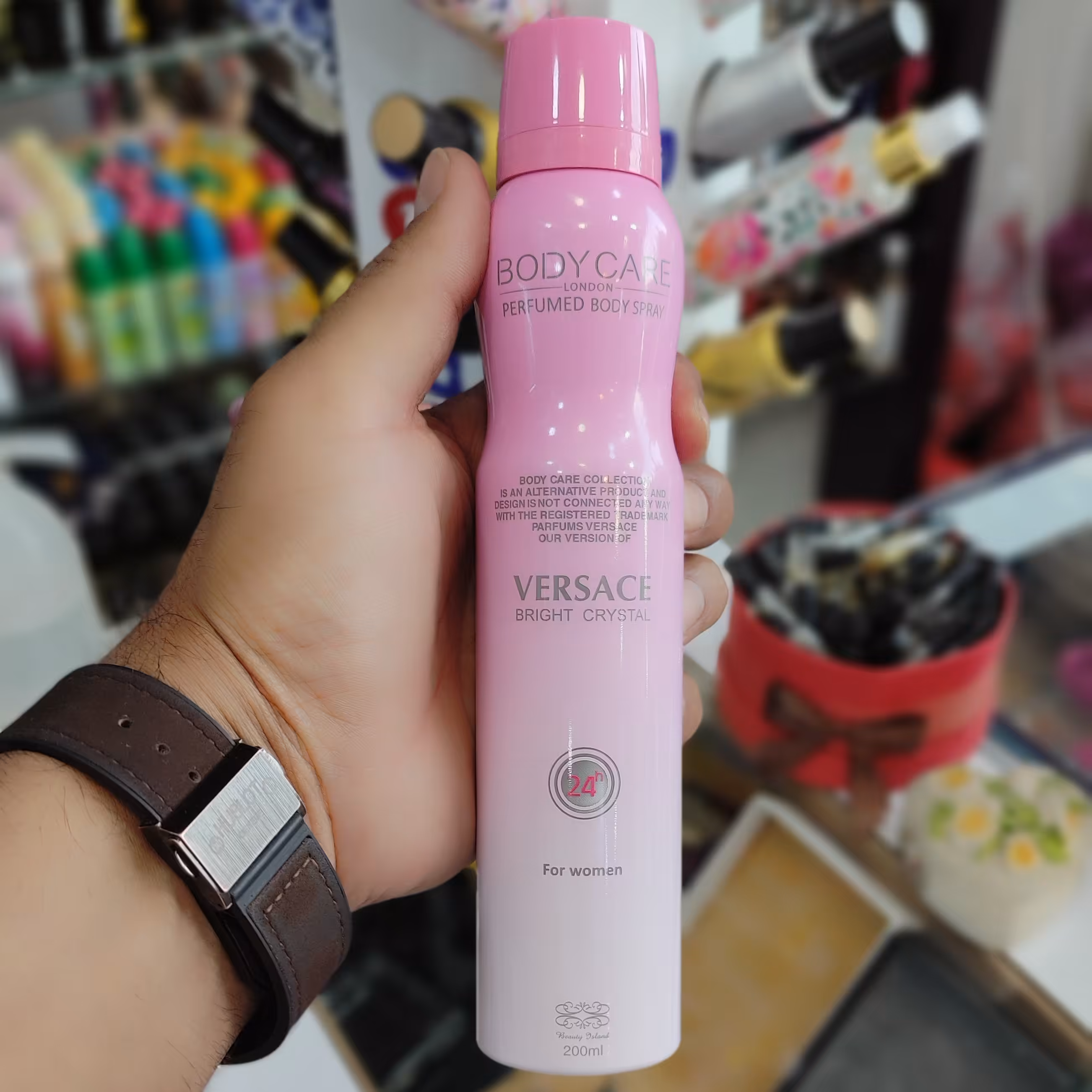 اسپری بدن بادی کر زنانه رایحه ورساچه کریستال برایت Body Care Versace Crystal Bri