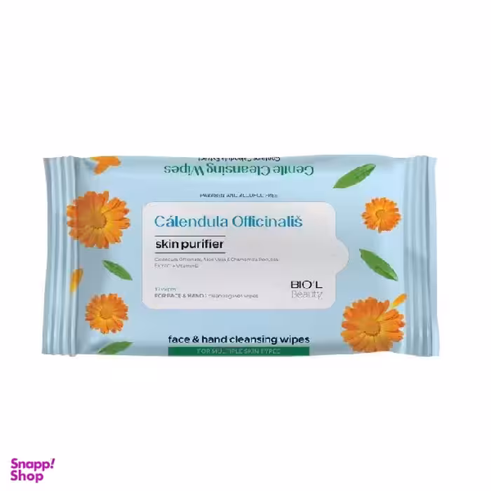 دستمال مرطوب بیول (Biol) مدل Calendula بسته 10 عددی