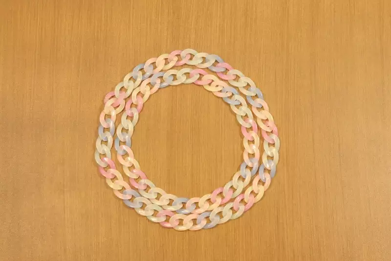 گردنبند سگ و گربه زنجیری پاستلی