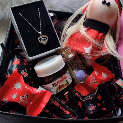 باکس ولنتاین گردنبند تلسکوپی