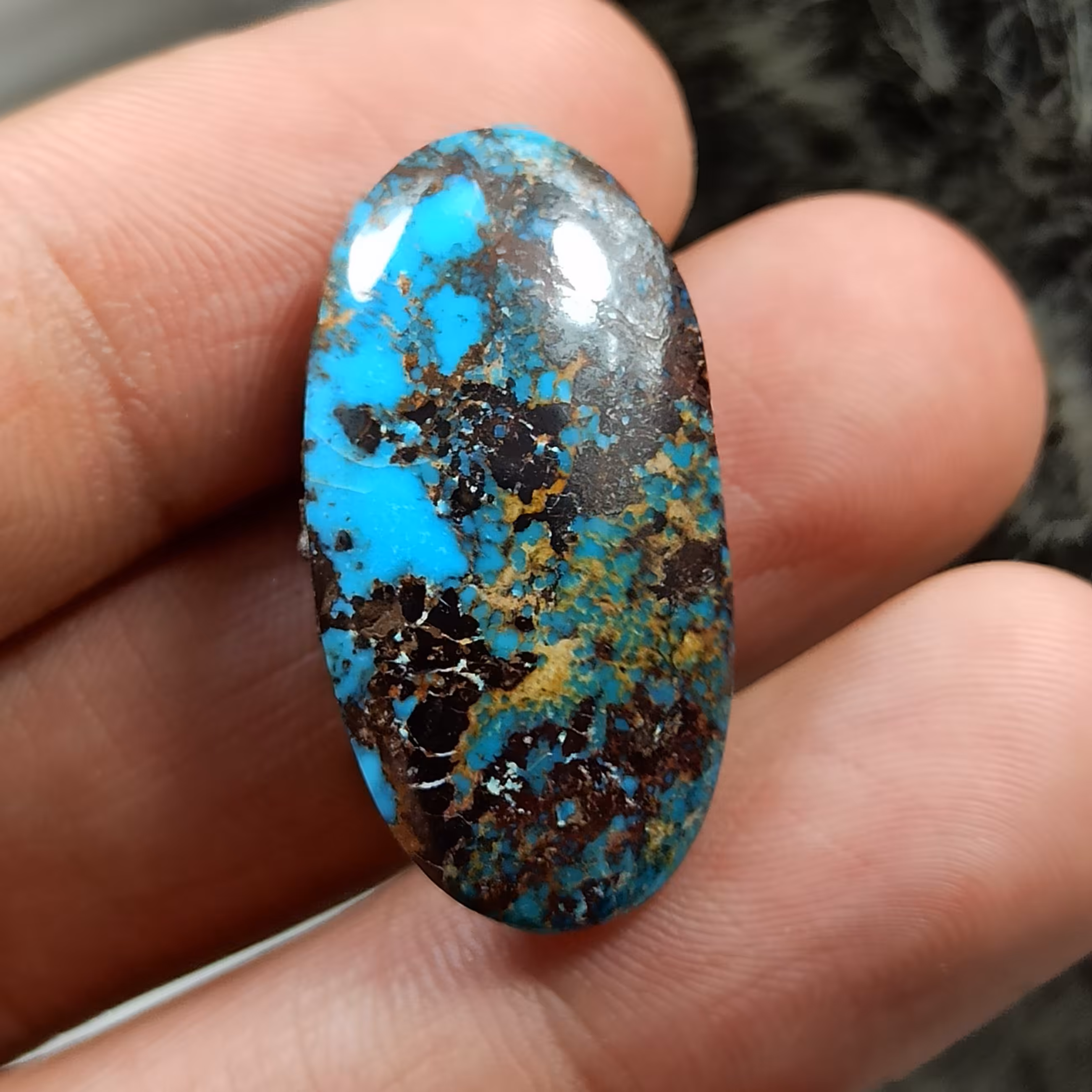 نگین فیروزه  نیشابور بیضی کد 56