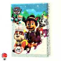 دفتر مشق 80 برگ سیمی طرح سگ های نگهبان جلد طلقی آپادانا