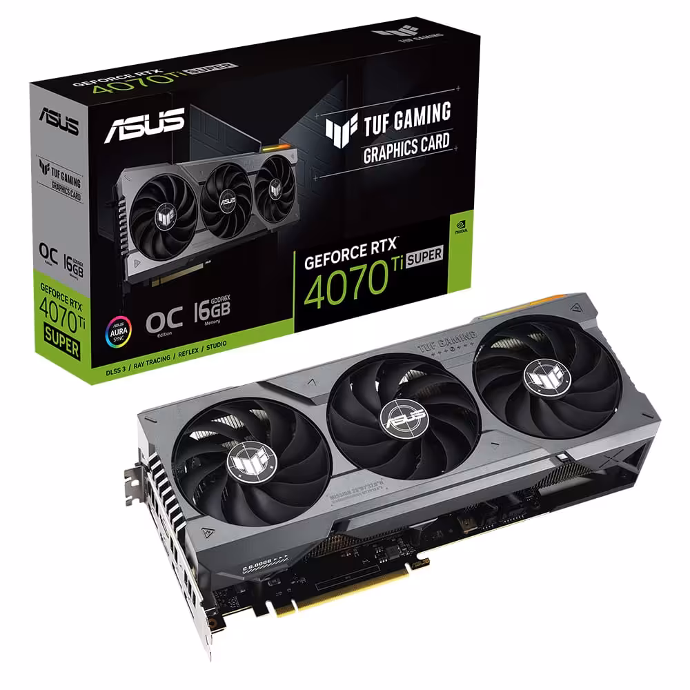 کارت گرافیک ایسوس ASUS TUF RTX 4070 TI SUPER OC 16GB