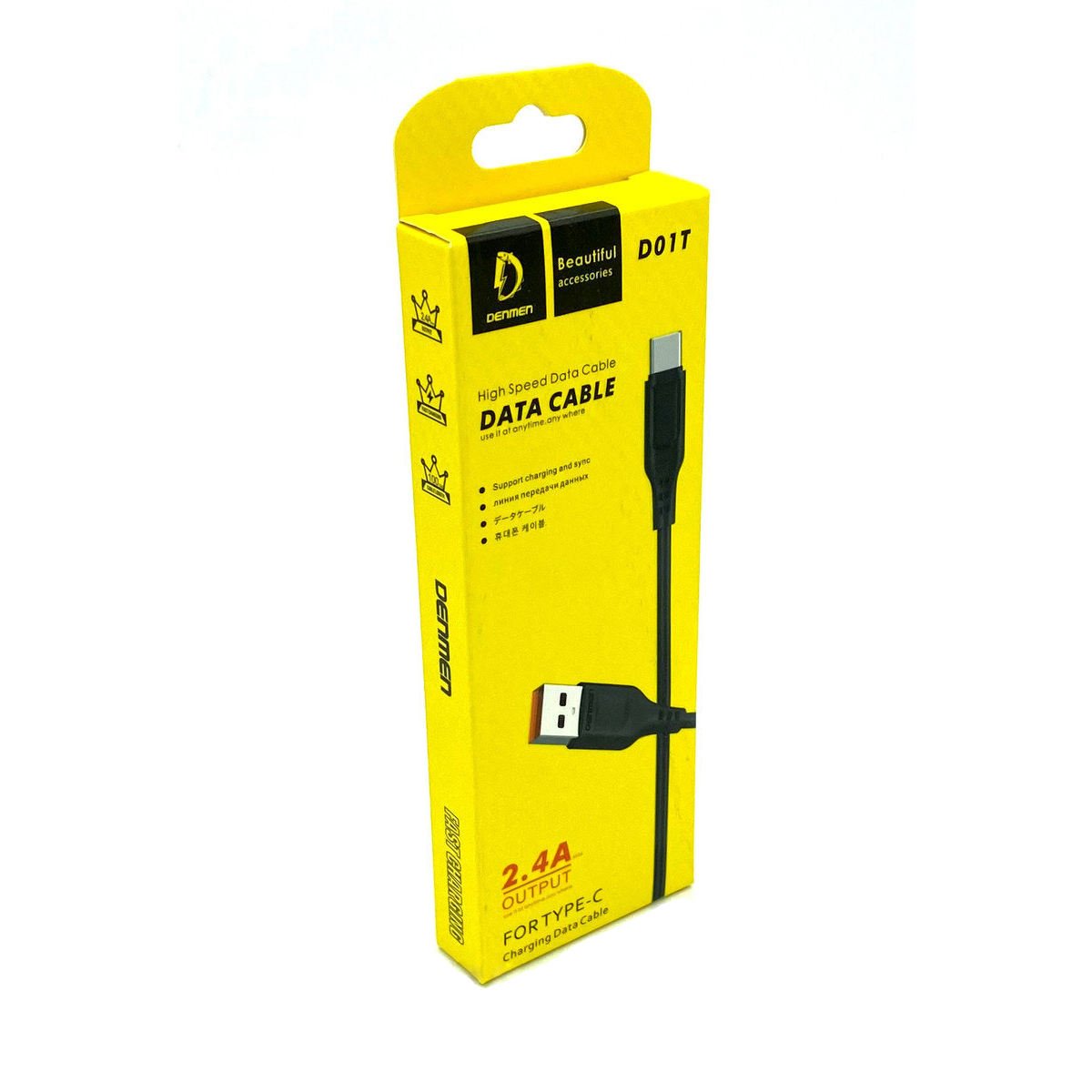 کابل شارژ تایپ سی دنمن مدل D01T با سرعت شارژ عالی( صد در صد فست شارژ )