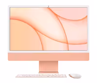 آی مک 24 اینچ اپل مدل Z132 M1 chip 8-Core CPU 8-Core GPU 256GB SSD نارنجی