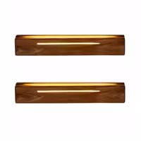 چراغ خواب چوبی تزیینی دیواری از چوب و استیل و LED مدل اخگر sw5-37 بسته 2 عددی
