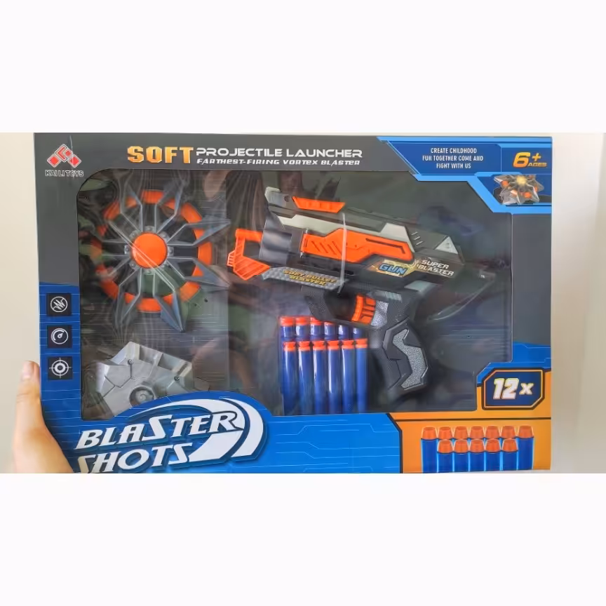 اسباب بازی تفنگ تیر پرتابی چسبی وارداتی 