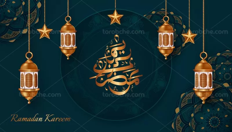 وکتور بک گراند رمضان رنگی | گرافیک با طعم تربچه
