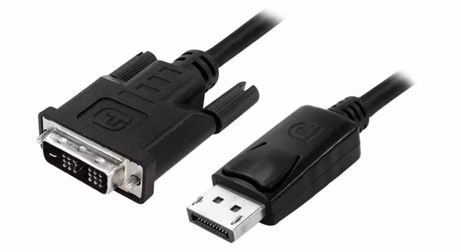 کابل مبدل DisplayPort به درگاه نر DVI یونیتک مدل Y-5118BA طول 1.5 متر