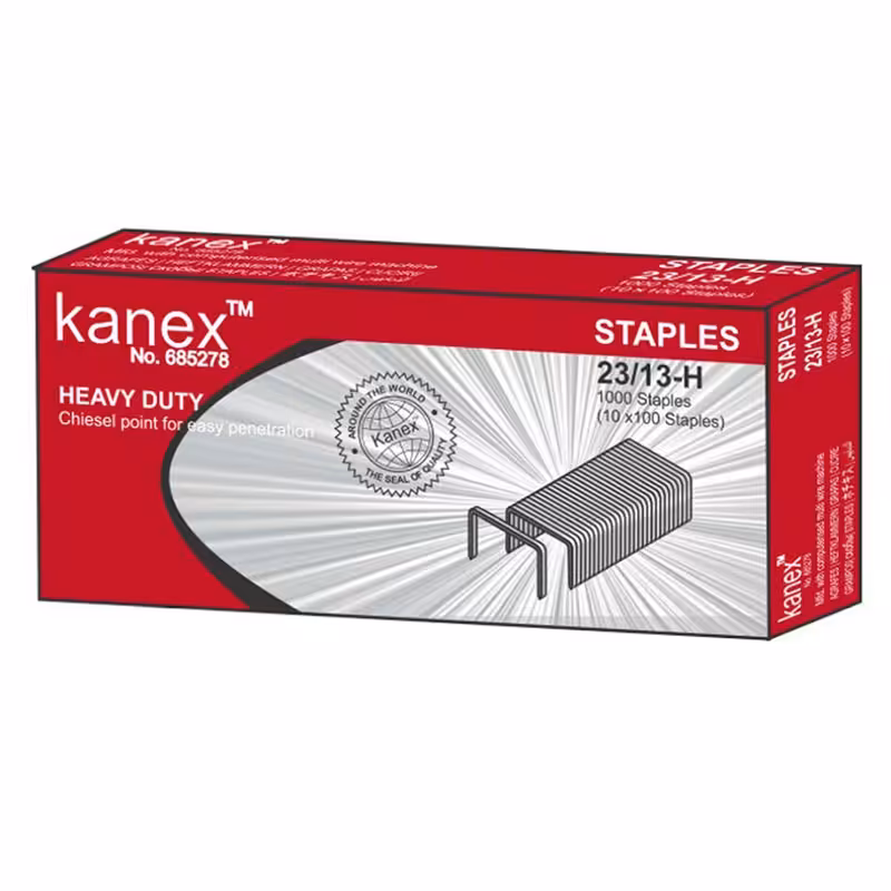 خرید سوزن منگنه سایز 23/13 کانکس Kanex بسته 1000 عددی