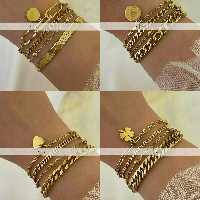 دستبند چهارردیفه شیک و زیبا در تنوع مدل های مختلف