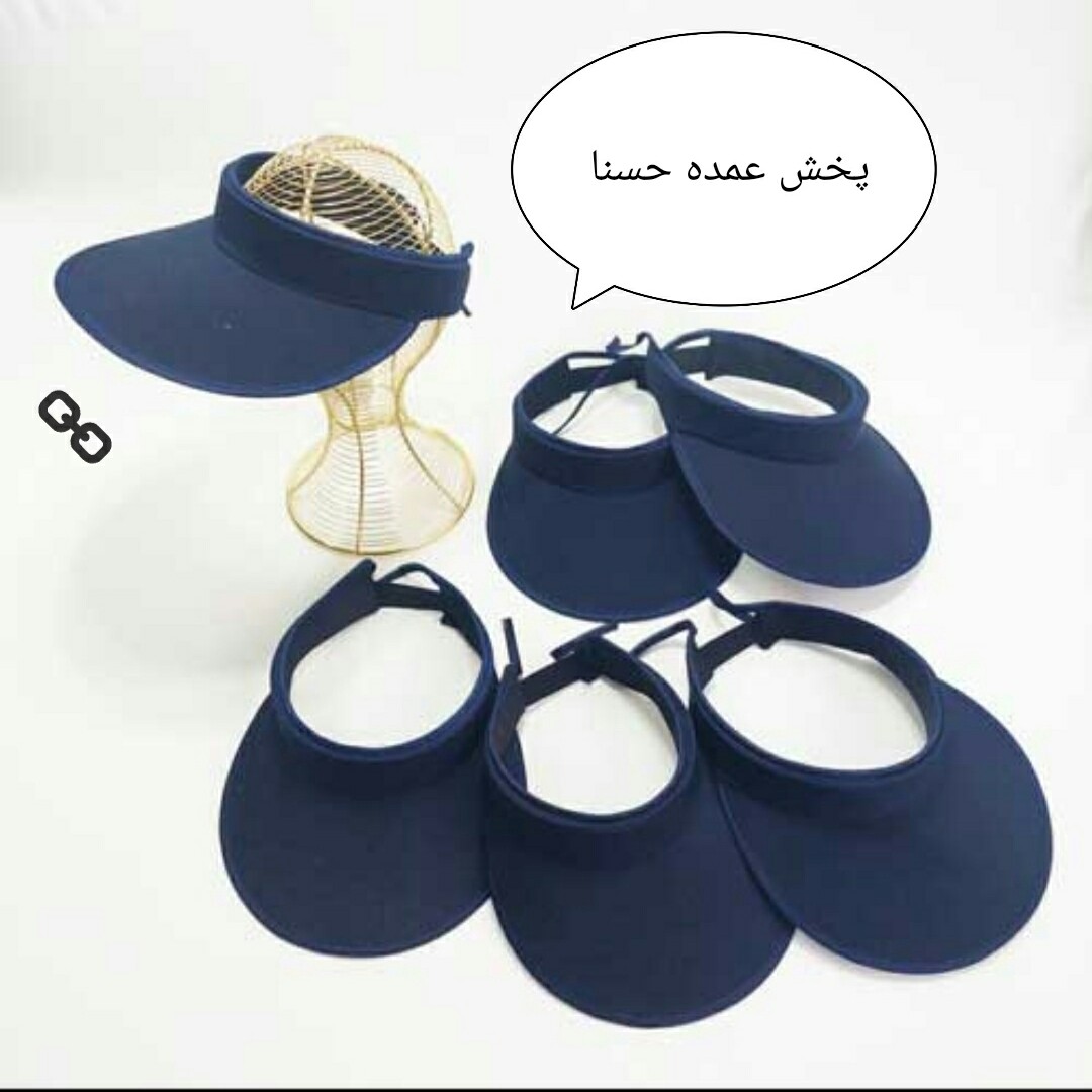 افتابگیر کلاه پشت کش و بنددار ضخیم لبه دار باوزن 150گرم