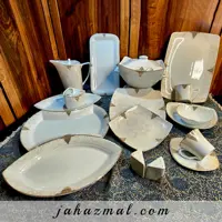 سرویس چینی پردیس طرح مادرید 105 پارچه کد 2043