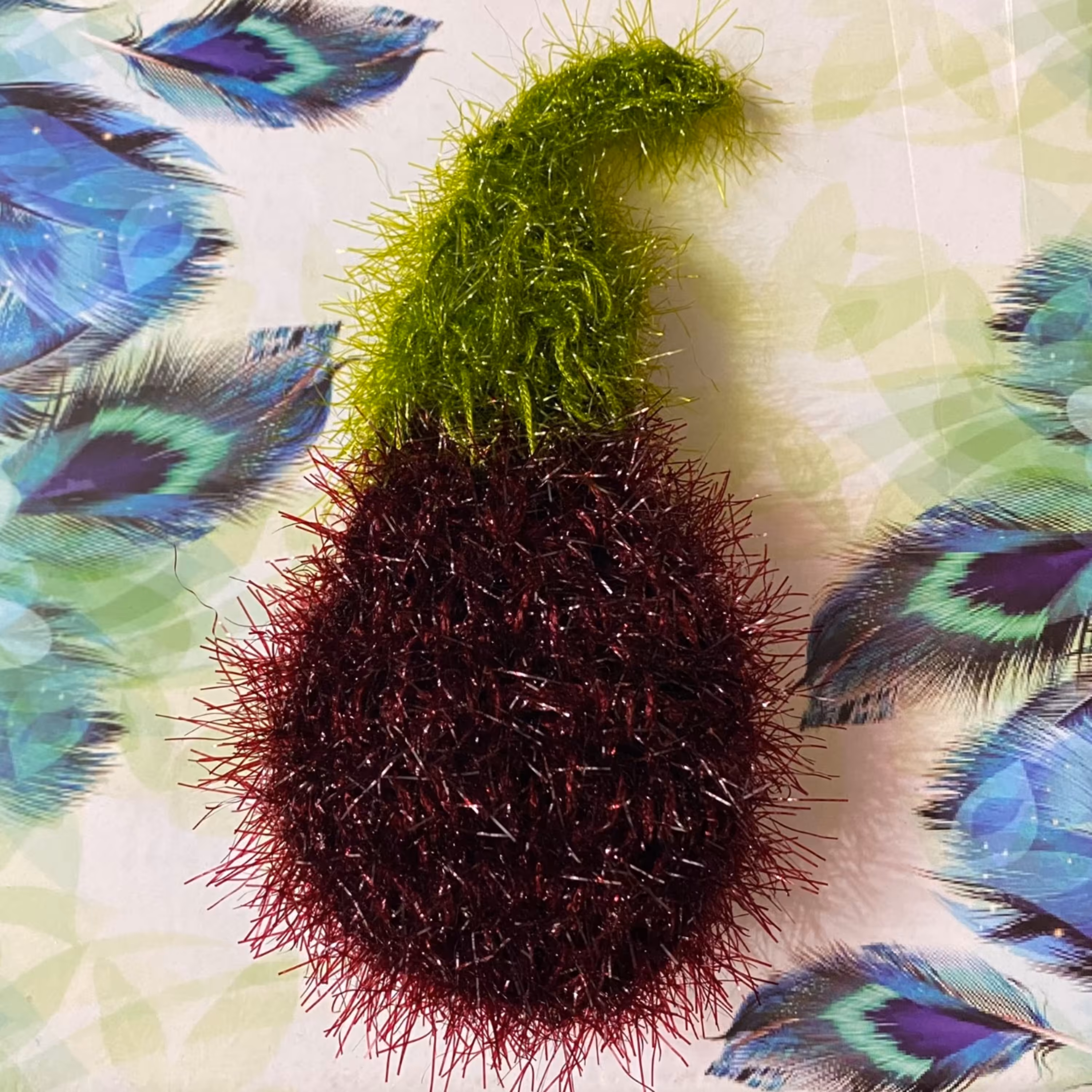 اسکاچ مدل بادمجان بافته شده از باکیفیت ترین نخ پوشالی 