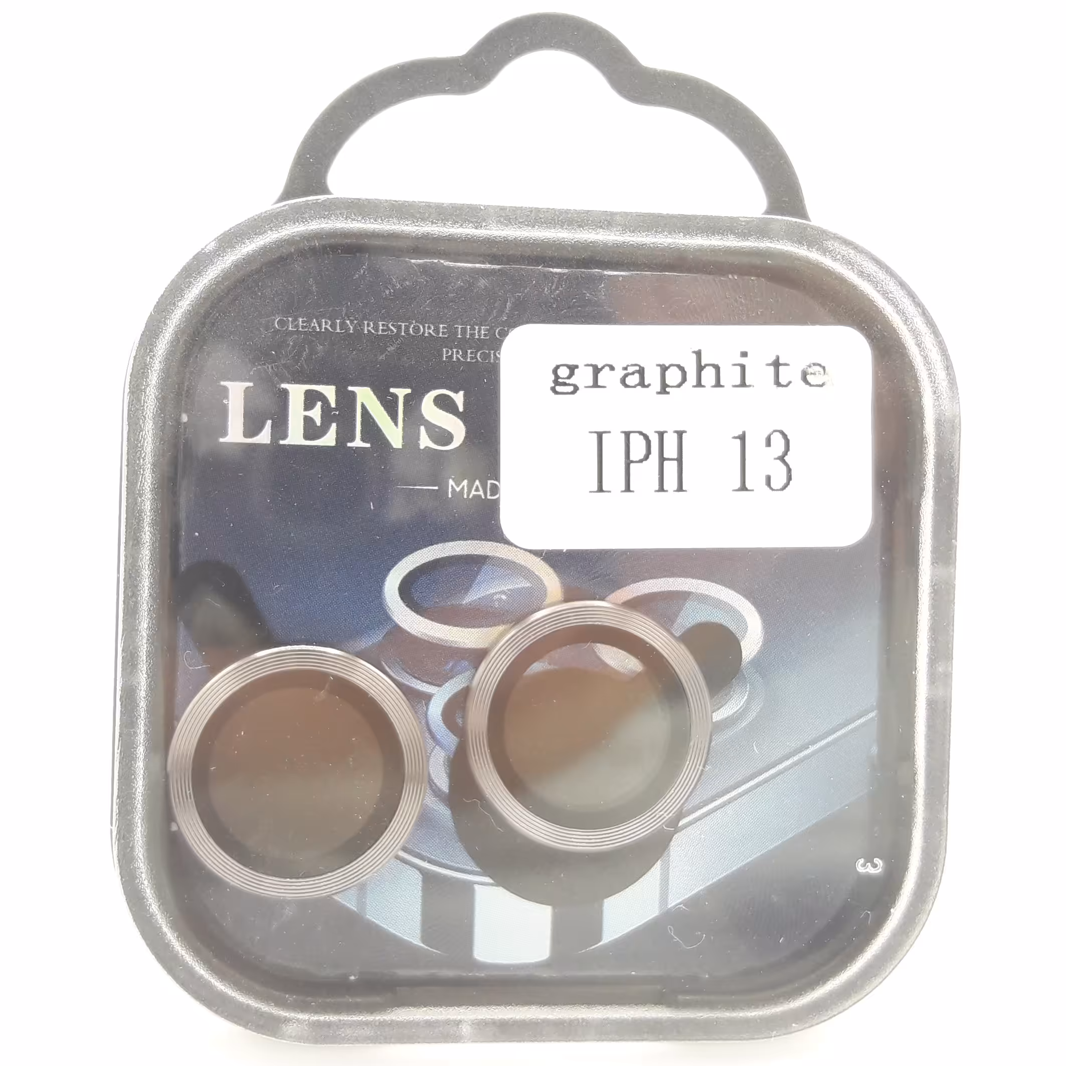 محافظ لنز دوربین فلزی رینگی آیفون13رنگ مشکی