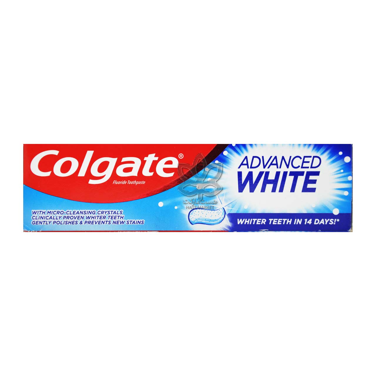 خمیر دندان سفید کننده 100 میل ادونس وایت کولگیت - colgate