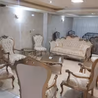 مبل استیل 7نفره پانیذچوب گردو