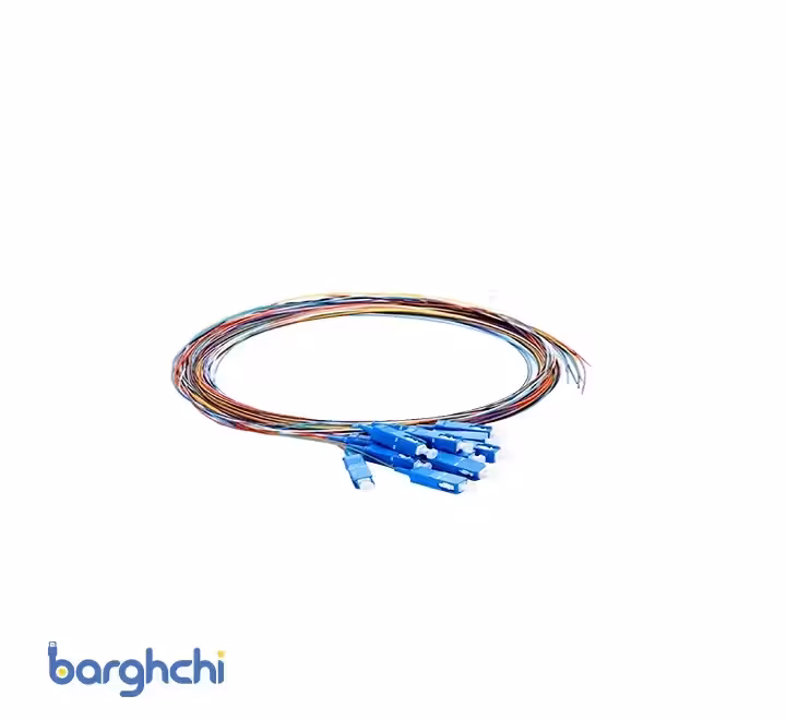 پیگتیل سینگل مود فیبر نوری SC SX 2M UPC 12COLOR