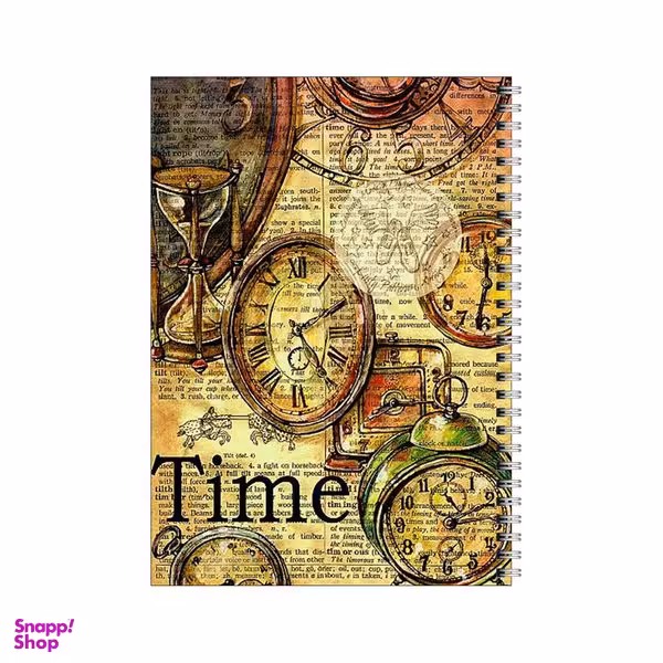 دفتر مشق 80 برگ بامبیلیپ طرح زمان و ساعت شنی کد 8678804