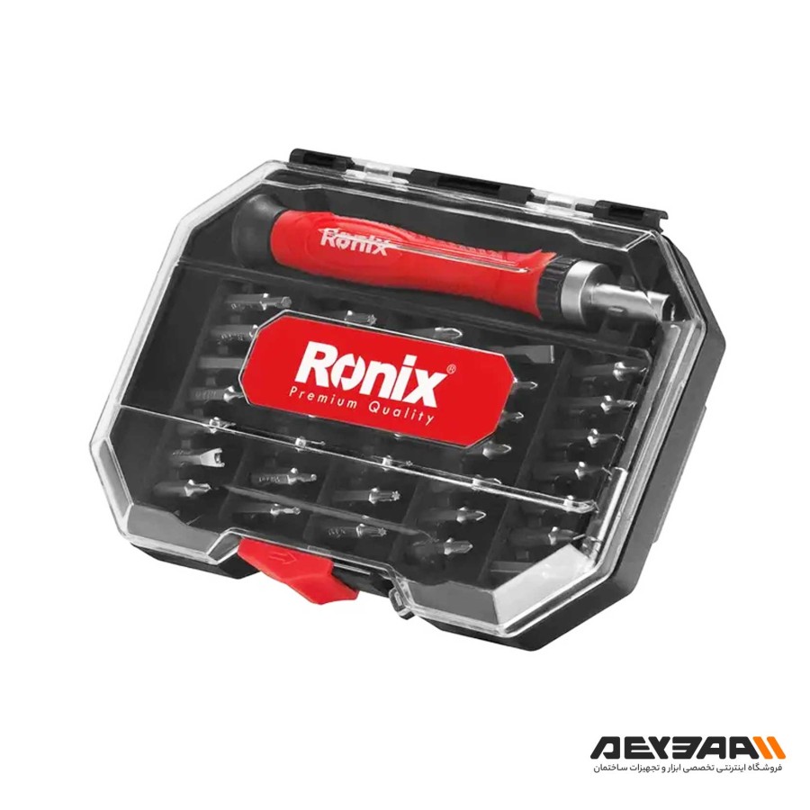 مجموعه 37 عددی پیچ گوشتی ساعتی جغجغه ای رونیکس مدل RH-2719