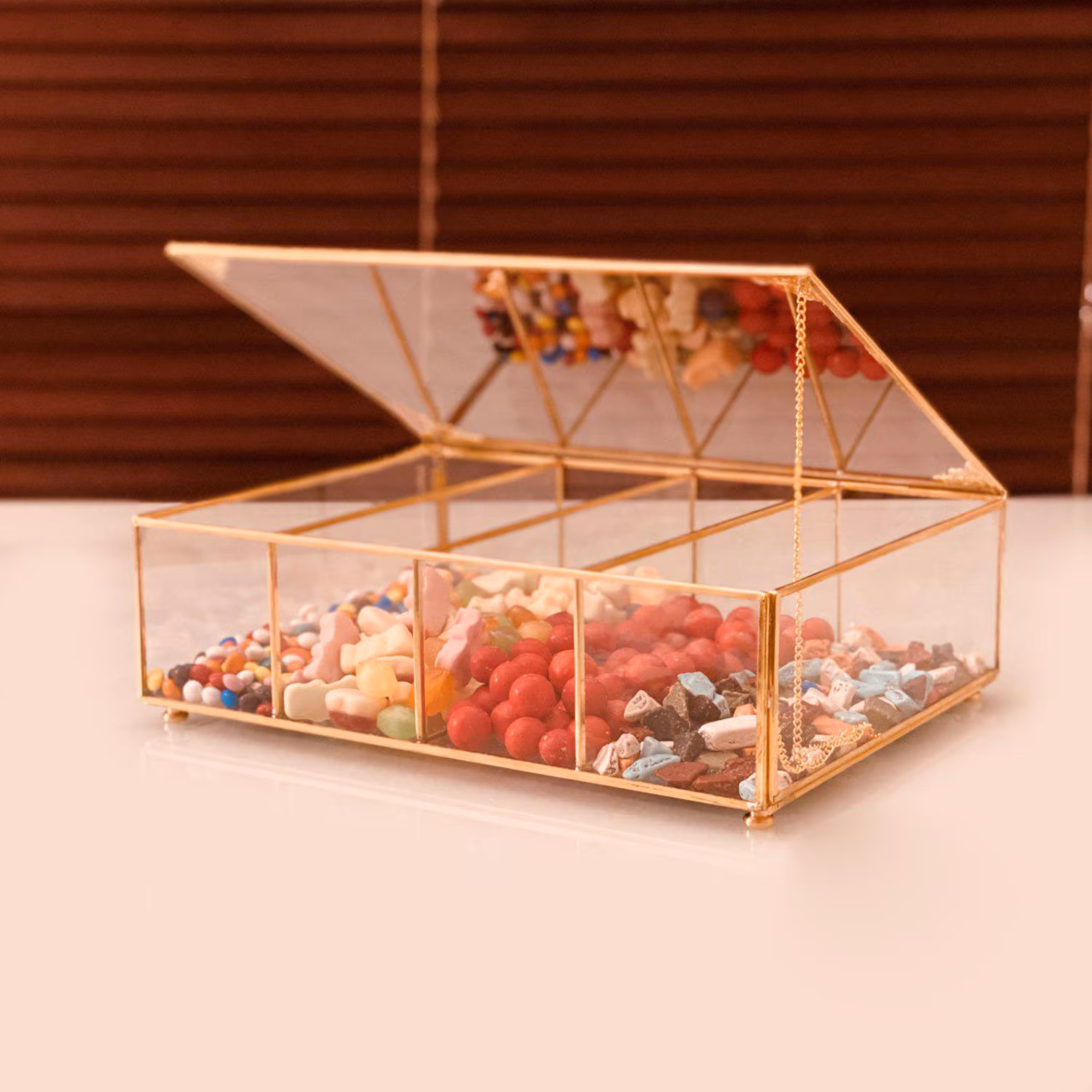 باکس شیشه ای مدل 4خانه