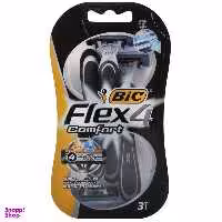 تیغ بیک (Bic) مدل Flex 4 Comfort بسته 3 عددی