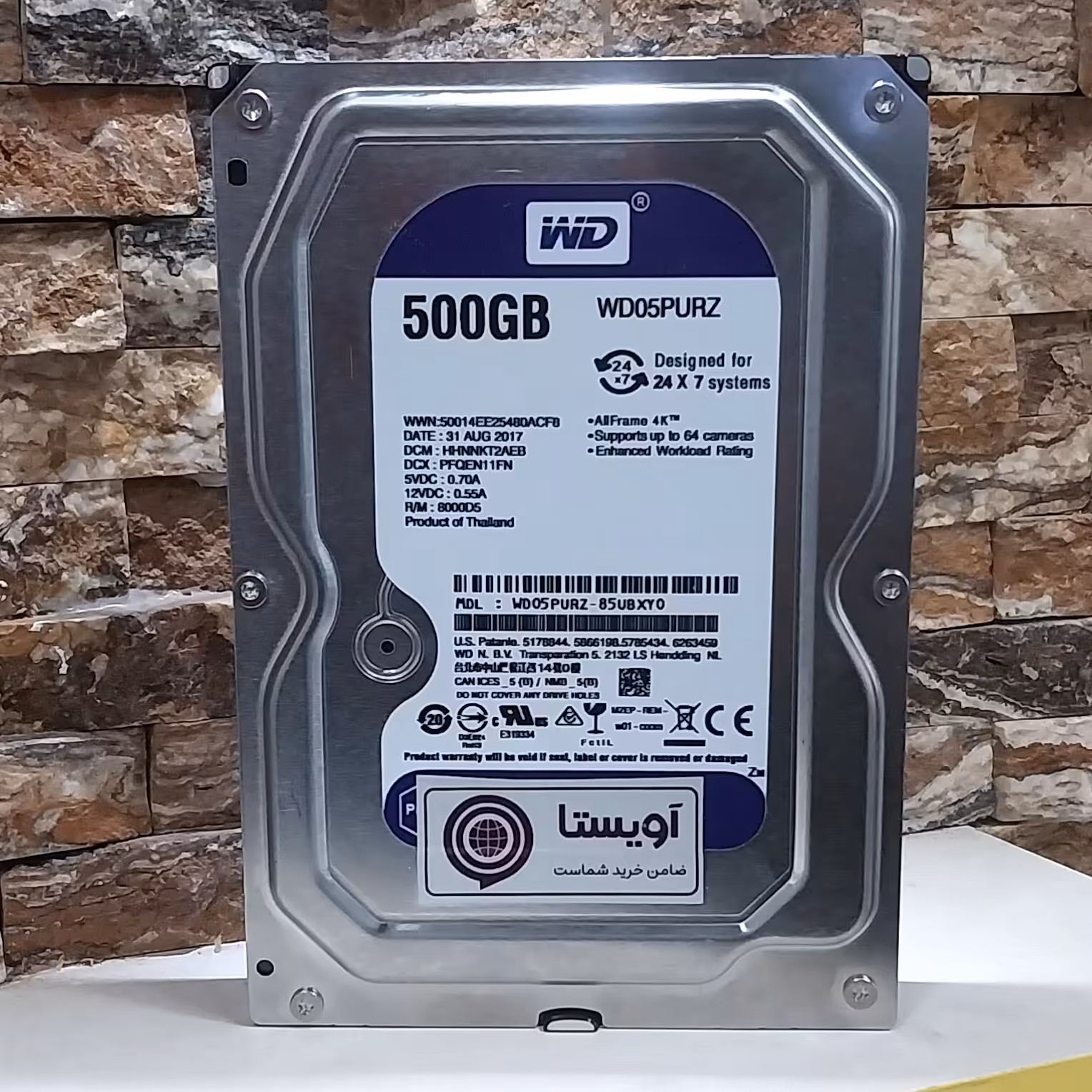 هارد اینترنال 500 گیگ  وسترن بنفش  