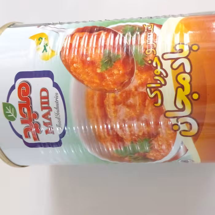 کنسرو خوراک بادمجان مجید 400 گرمی