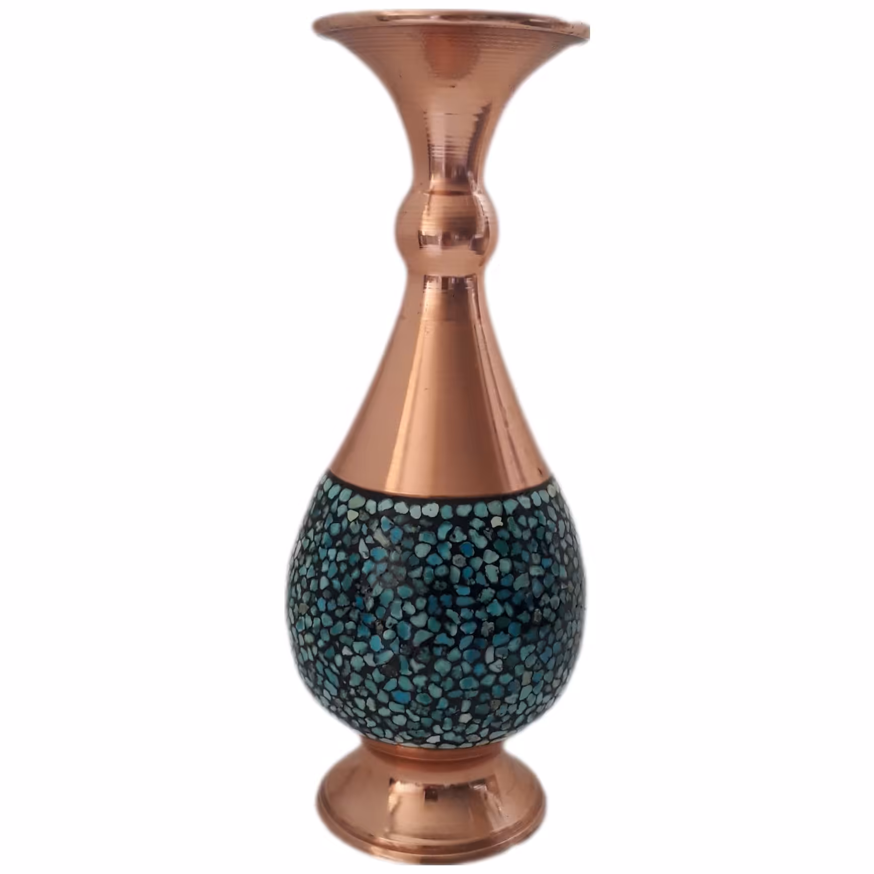 گلدان فیروزه کوبی  20 سانتی 