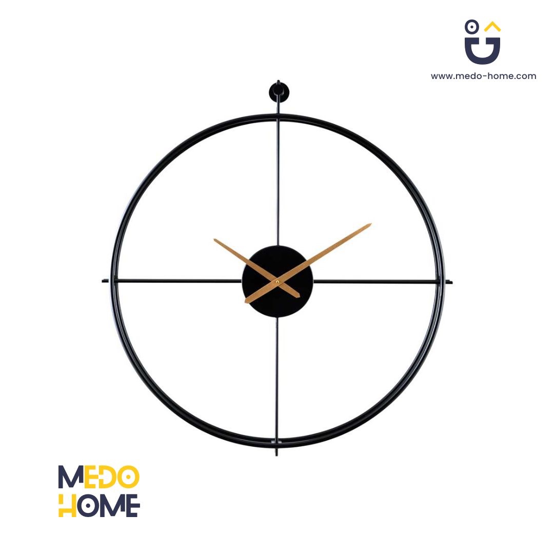 ساعت دیواری فلزی BERLIN رنگ مشکی