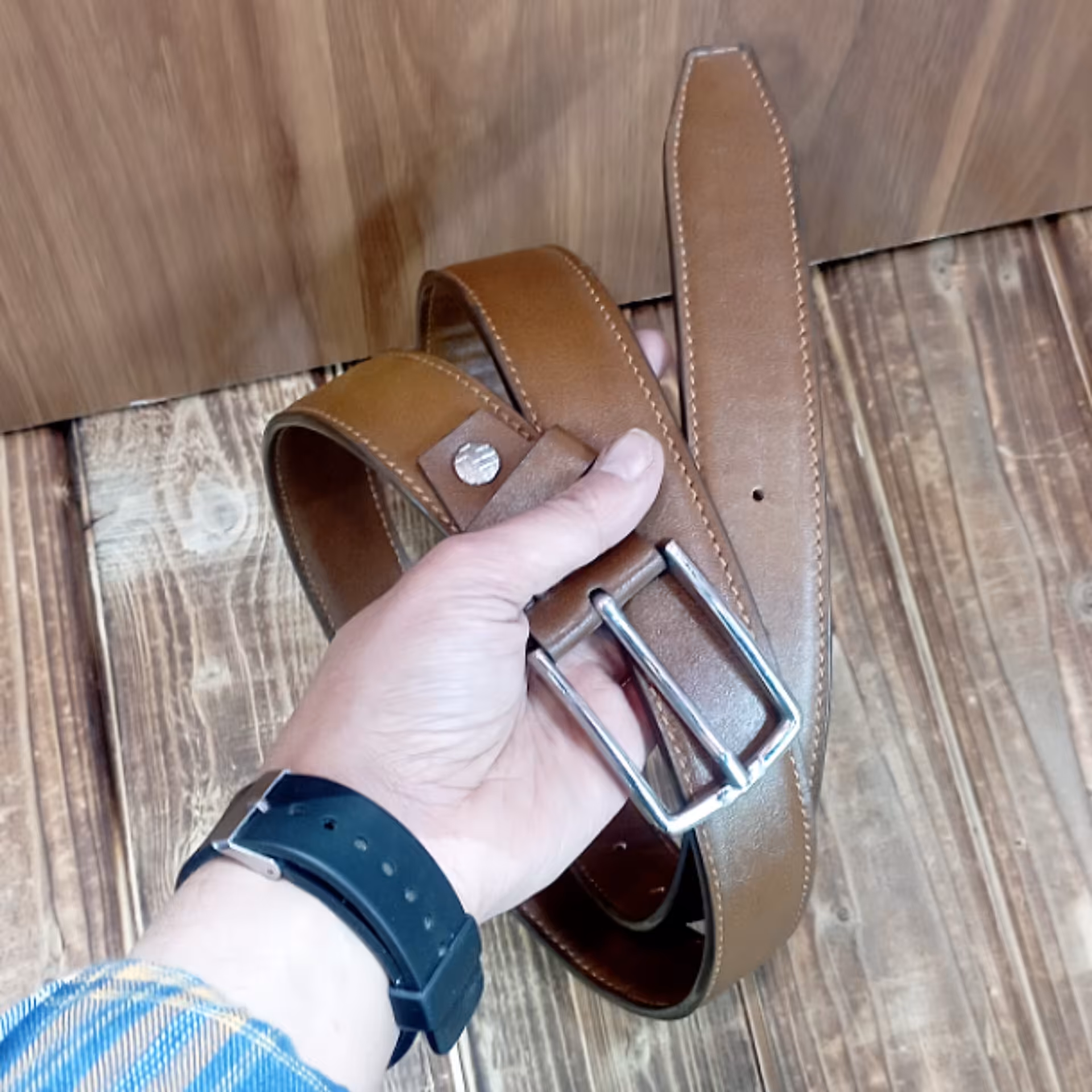 کمربند  چرم دو روی  گاوی درجه یک رنگ بندی متنوع ارسال رایگان