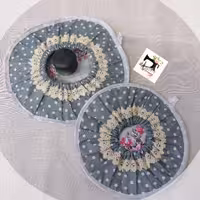 دمکنی قابلمه 2عددی  مدل کشدار انتخاب پارچه به سلیقه مشتری عزیز 