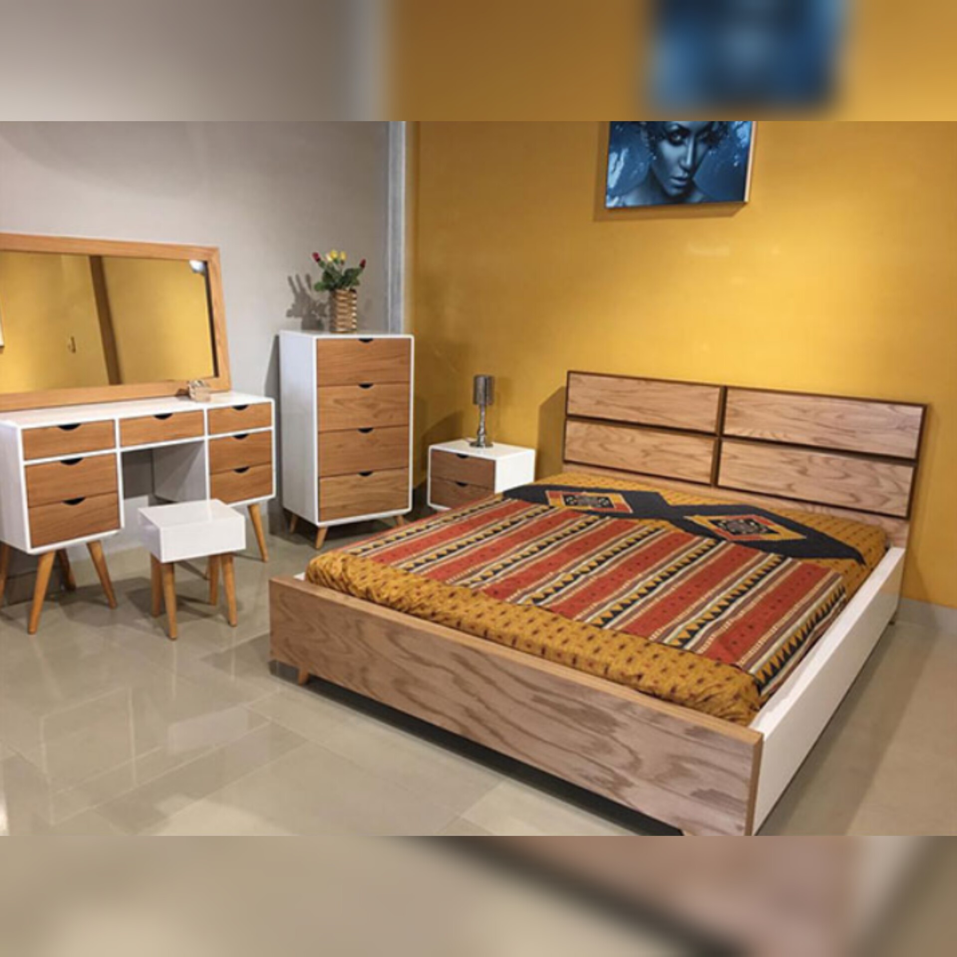 سرویس خواب دو نفره مدل یکتا - محصول سفارشی است و هزینه حمل به عهده مشتری محترم می باشد، ارسال از طریق باربری