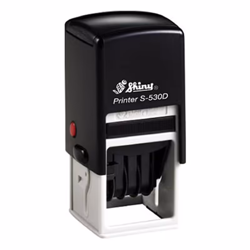 خرید دستگاه مهر شاینی تاریخ دار مدل S-530-D سایز 32 × 32