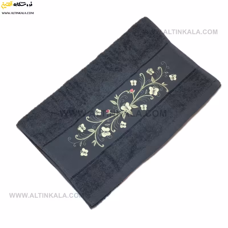 حوله دستی گلدوزی نوک مدادی برند ماندگار سایز 40×80