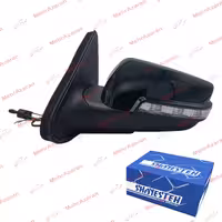 آینه دستی راهنمادار پژو 405 با قاب مشکی براق برند SHAYESTEH سمت راننده



