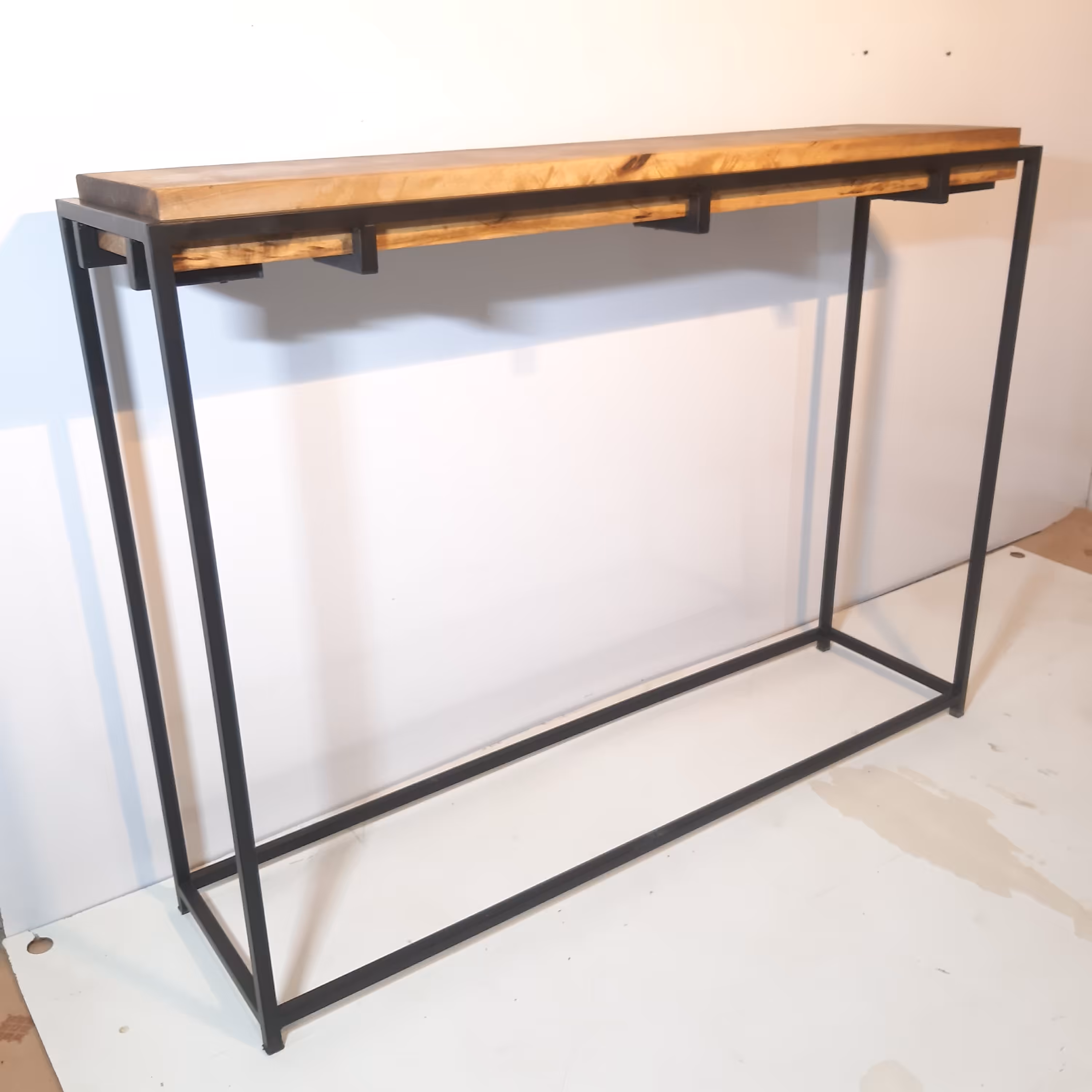 کنسول استند ایستاده چوب و فلز